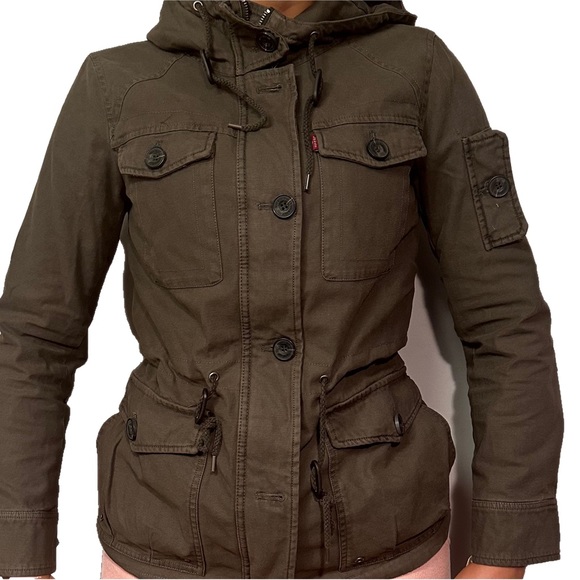 Levi’s Hooded Military Jacket - Picture 1 of 3